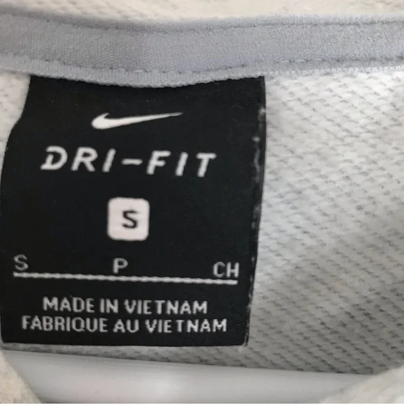 Nike Heather Gray Dry Training Hoodie Vented Droptail - Picture 6 of 8